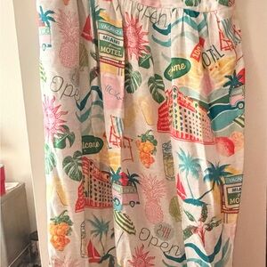 Jane and Delancey Colorful Tropical Print Maxi Dress